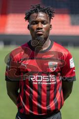 Hans Nunoo Sarpei (18 FCI) ; FC Ingolstadt 04; 3.Liga, Porträttermin 2022/2023,