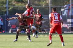 Testspiel; FC Ingolstadt 04 - FSV Zwickau; Zweikampf Kampf um den Ball Yannick Deichmann (20, FCI)