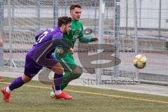 Testspiel - Fußball - SV Manching - VFR Neuburg/Donau  - Pedro da Silva Wiedl (#8 Manching) - Jahner Maximilian lila Neuburg - Foto: Jürgen Meyer