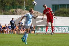 2. Frauen-Bundesliga - Saison 2021/2022 - FC Ingolstadt 04 - Bor. Bocholt - Haim Vanessa (#13 FCI) - Hund Marita #21 blau Bocholt - Foto: Meyer Jürgen