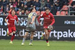 3. Liga; FC Ingolstadt 04 - Alemannia Aachen; Zweikampf Kampf um den Ball Ognjen Drakulic (30, FCI) Wegmann Marius (33 AA) Dennis Kaygin (10, FCI)