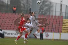 DFB -Pokal Frauen - Saison 2025/26 - FC Ingolstadt 04 Frauen - FC Bayern München - Dunst Barbara rot Bayern - Emma Kusch (Nr.9 - FC Ingolstadt Frauen I) - Foto: Meyer Jürgen