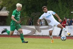 Kreisklasse - Saison 2022/2023 - TSV Ingolstadt Nord - SV Lippertshofen - Florian Hiss grün Lippertshofen - Abderahim Zerbane weiss Ing.Nord - Foto: Meyer Jürgen