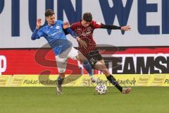 3. Liga - Hansa Rostock - FC Ingolstadt 04 - Zweikampf Merlin Röhl (34, FCI)