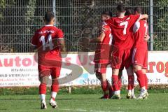 Kreisliga - Saison 2022/2023 - Türk.SV Ingolstadt - SV Menning - Der 1:0 Führungstreffer durch Eray Genc rot Türk SV - jubel - Foto: Meyer Jürgen