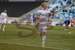 3.Liga - Saison 2022/2023 - 1. FC Saarbrücken - FC Ingolstadt 04 - Tobias Bech (Nr.11 - FCI) trifft zum 3:4 Führungstreffer und bejubelt sein 1 Tor - jubel - Foto: Meyer Jürgen