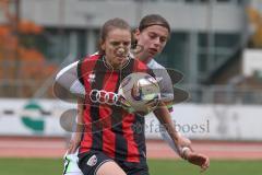 2. Frauen Bundesliga - Saison 2025/26- FC Ingolstadt 04 - VFL Wolfsburg - Anastasia Harting weiss Wolfsburg - Stefanie Reischmann (Nr.24 - FC Ingolstadt Frauen I) - Foto: Meyer Jürgen