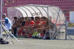A - Junioren Bundesliga -  Saison 2023/2024 - FC Ingolstadt 04 - FSV Mainz 05 - Ersatzbank - Ersatzspieler - Foto: Meyer Jürgen