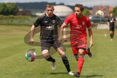 Bezirksliga - Saison 2024/25- TSV Gaimersheim - FC Fatih Ingolstadt - Quendrin Hoti schwarz Gaimersheim - Eduard Hardok rot Fatih - Foto: Meyer Jürgen