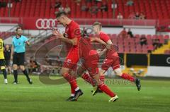 Bayernliga Süd - Saison 2021/2022 - FC Ingolstadt 04 II - SV Kirchanschöring - Gashi Egson (#7 FCI) - enttäuscht über vergebene Chance - Foto: Meyer Jürgen