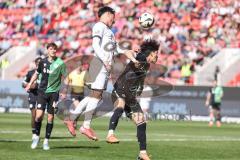 3. Liga; FC Ingolstadt 04 - Hannover 96 II; Deniz Zeitler (38, FCI) Zweikampf Kampf um den Ball Matsuda Hayate (3 H96)