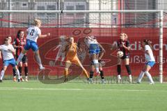 2. Bundesliga Frauen - Saison 2024/25 - FC Ingolstadt 04 Frauen - SC Sand - Way Cecilia #8 Sand - Torwart Anna-Lena Daum (Nr.22 - FCI Frauen) - Kerstin Bogenschütz (Nr.6 - FCI Frauen) - Foto: Meyer Jürgen