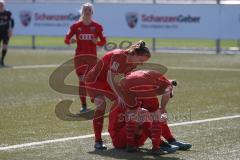 2. Frauen-Bundesliga Süd - Saison 2020/2021 - FC Ingolstadt 04 - FC Würzburger Kickers - Der 3:0 Führungstreffer durch Maier Ramona rot FCI - jubel  - Foto: Meyer Jürgen