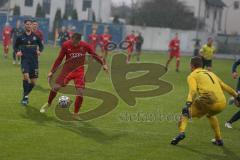 Bayernliga Süd - Saison 2021/2022 - FC Ingolstadt 04 II - TSV 1860 München II - Meikis Fabio (#19 FCI) - Szekely György Torwart München  - Foto: Meyer Jürgen