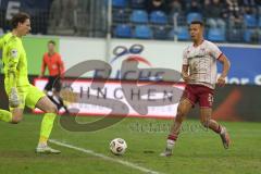 3. Liga - Saison 2025/26 - Waldhof Mannheim  -  FC Ingolstadt 04 - Torwart Thijmen Nijhuis (Nr.1 - Waldhof Mannheim) - Marcel Costly (Nr.22 - FC Ingolstadt 04) - Foto: Meyer Jürgen