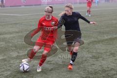 Frauen - Bayernliga - U17 - B-Junioren -  FC Ingolstadt 04 II - FC Forstern - Anna Dietrich rot FCI - Greiner Alicia schwarz Forstern -  Foto: Meyer Jürgen