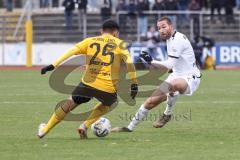 3. Liga; SpVgg Bayreuth - FC Ingolstadt 04; Zejnullahu Eroll (25 SpVgg) Rico Preißinger (6, FCI)