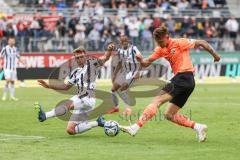 3. Liga; SV Sandhausen - FC Ingolstadt 04; Julian Kügel (31, FCI) Schuster Lion (5 SVS)