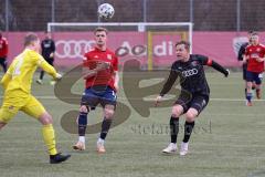 Bayernliga Süd - Saison 2021/2022 - FC Ingolstadt 04 II -  SpVgg Unterhaching - Fabio Meikis #19 FCI - Kevin Darmstädter Torwart Haching - Foto: Meyer Jürgen