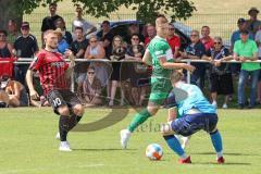 Vorbereitungsspiel - Testspiel - FC Ingolstadt 04 - VFB Eichstätt  - Dittgen Maximilian (#10 FCI) - Rauh Florian Torwart Eichstätt - Foto: Jürgen Meyer