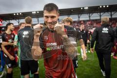 3. Liga; FC Ingolstadt 04 - Rot-Weiss Essen; Sieg Jubel Freude Torschütze Jonas Scholz (15, FCI)