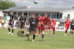 Bezirksliga - Saison 2024/25- TSV Gaimersheim - FC Fatih Ingolstadt - Nico von Swiontek Brzezinski (Nr.17 - TSV Gaimersheim) - Dardan Berisha rot FAtih - Foto: Meyer Jürgen