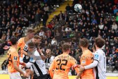 3. Liga; SSV Ulm 1846 - FC Ingolstadt 04; Kopfball Sebastian Grönning (11, FCI) Simon Lorenz (32, FCI) David Kopacz (29, FCI) Lukas Fröde (34, FCI)