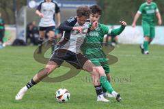 Bezirksliga - Saison 2025/26 - TSV Ober./Unterhaunstadt - FC Gerolfing - Ahmet Altay (Nr.25 - FC Gerolfing) - Amadeus Taubert grau Ober./Unterhaunstadt - Foto: Meyer Jürgen