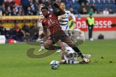 2023_11_11 - 3. Liga - Saison 2023/24 - MSV Duisburg - FC Ingolstadt 04 - Bryang Kayo (Nr.48 - FCI) - Marvin Knoll (Nr.17 - MSV Duisburg) - Foto: Meyer Jürgen