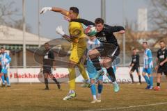 Bezirksliga - Saison 2024/25- TSV Gaimersheim - FC Aschheim - Luca Mancini (Nr.21 - TSV Gaimersheim) - Pascal Jakob Torwart Aschheim - Foto: Meyer Jürgen