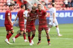 3. Liga; FC Ingolstadt 04 - 1. FC Schweinfurt 05; Tor Jubel Treffer Yann Sturm (7, FCI) Marcel Costly (22, FCI)