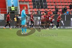 3.Liga - Saison 2022/2023 - FC Ingolstadt 04 -  MSV Duisburg - Der 1:0 Führungstreffer durch Tim Civeja (Nr.8 - FCI) - jubel - Foto: Meyer Jürgen