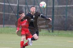 Bezirksliga - Saison 2022/2023 - FC Fatih Ingolstadt - BC Attaching - Dardan Berisha schwarz Fatih Ing. - Lukas Hübner rot Attaching - Foto: Meyer Jürgen