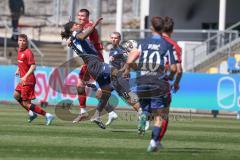 3. Liga - Saison 2025/26 - TSG Hoffenheim II - FC Ingolstadt 04  - Natnael Abraha (Nr.13 - TSG Hoffenheim II) - Jonas Scholz (Nr.15 - FCI) - Foto: Meyer Jürgen