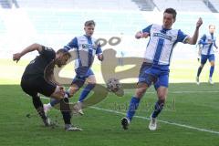 3. Liga - 1. FC Magdeburg - FC Ingolstadt 04 - Michael Heinloth (17, FCI) Torwart Fabijan Buntic (24, FCI)