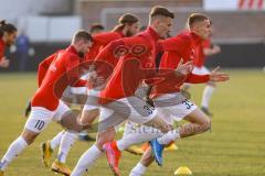 3. Liga - KFC Uerdingen 05 - FC Ingolstadt 04 - Warmup, Stefan Kutschke (30, FCI) Filip Bilbija (35, FCI) Marc Stendera (10, FCI)