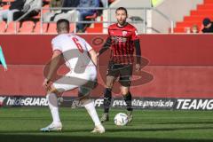 3. Liga; FC Ingolstadt 04 - Rot-Weiss Essen; Rico Preißinger (6, FCI) Rother Björn ( RWE)