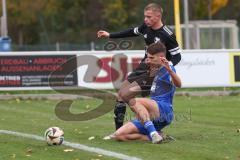 Bezirksliga - Saison 2025/26 - TSV Ober./Unterhaunstadt -  TSV Gaimersheim - Quendrim Hoti (Nr.4 - TSV Gaimersheim) - Nail Dizdarevic blau Ober/Unterh.stadt - Foto: Meyer Jürgen