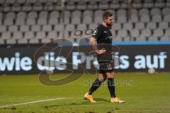 3. Liga - TSV 1860 München - FC Ingolstadt 04 - Spiel ist aus, 1:0 TSV, Marc Stendera (10, FCI) geht allein auf das Feld, enttäuscht