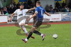 Kreisliga - Saison 2022/2023 - TSV Gaimersheim - FC Sandersdorf - Benjamin Anikin weiss Gaimersheim - Michael Detling blau Sandersdorf - Foto: Meyer Jürgen