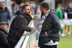 2023_10_21 - Kreisliga - Saison 2023/24 - FC Gerolfing - FC Fatih Ingolstadt - Cheftrainer Serkan Demir (SV Manching) links - Fatih Topcu Sportlicher Leiter/Trainer FC Fatih Ingolstadt - Foto: Meyer Jürgen