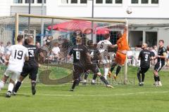 Kreisliga - Saison 2025/26- SV Karlskron - SV Kasing - Johannes Lehrner TW Karlskron - Elias Ewerling weiss Kasing - Foto: Meyer Jürgen