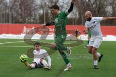 AUDI - Schanzer Amateurcup - Finale -  2026  - SV Hundszell - SV Denkendorf - Marcel Nicht weiss Hundszell - Marius Heß grün Denkendorf - Luca Kammerer weiss Hundszell - Foto: Meyer Jürgen