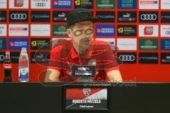 2. Fußball-Liga - Pressekonferenz - Vorstellung Cheftrainer Roberto Pätzold und Manager Profifußball Malte Metzelder - Saison 2021/2022 - FC Ingolstadt 04 - Cheftrainer FCI Roberto Pätzold - Foto: Meyer Jürgen