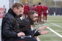 Bayernliga Nord - Saison 2026/27 - FC Ingolstadt 04 II - SV Fortuna Regensburg - Trainer Kevin Ulrich FCI - Fabian Reichler Trainer FCI hinten -  Foto: Meyer Jürgen