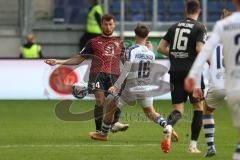 2023_11_11 - 3. Liga - Saison 2023/24 - MSV Duisburg - FC Ingolstadt 04 - Lukas Fröde (Nr.34 - FCI) - Jonas Michelbrink (Nr.16 - MSV Duisburg) - Foto: Meyer Jürgen