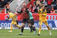 3. Liga; FC Ingolstadt 04 - SG Dynamo Dresden; Jannik Mause (7, FCI) Herrmann Luca (19 DD)