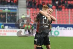 2.BL; SSV Jahn Regensburg - FC Ingolstadt 04; Tor Jubel Treffer Christian Gebauer (22, FCI) Michael Heinloth (17, FCI)