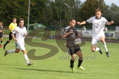 Kreisliga - Saison 2022/2023 - TSV Großmehring - Türk SV Ingolstadt - Sirac Cilhoroz schwarz Türk SV Ing. - Michael Kaps weiss Großmehring -  - Foto: Meyer Jürgen