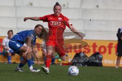 2. Fußball-Liga - Frauen - Saison 2022/2023 - FC Ingolstadt 04 - SC Sand - Haim Vanessa (Nr.13 - FC Ingolstadt 04 ) - Perl Shai blau SC Sand - Foto: Meyer Jürgen